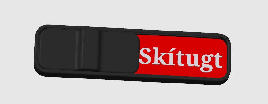 Lager Útslala - Hreint - Skítugt skilti á uppþvottavél - Íslenska